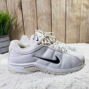 NIKE AIR Men's 8.5 White, Blue Lace-up, Casual Sneakers